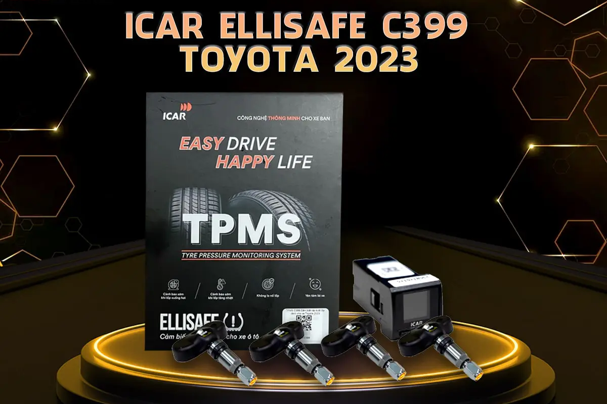 Cảm biến áp suất lốp ICAR Ellisafe C399 cho xe ô tô Toyota 2023