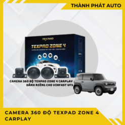 Camera 360 độ TexPad Zone 4 CarPlay cho ô tô xe hơi VinFast VF3