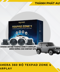 Camera 360 độ TexPad Zone 4 CarPlay cho ô tô xe hơi VinFast VF3