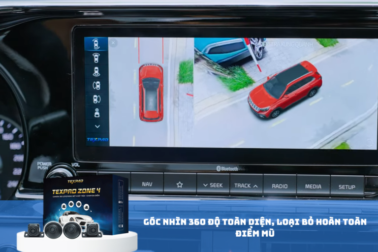 Camera 360 độ TexPad Zone 4 Android Auto cho ô tô xe hơi VinFast VF3 - Ảnh 5