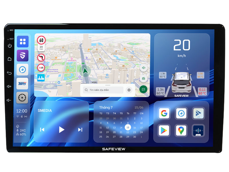 Lắp Đặt Màn Hình Android Safeview Tại Thành Phát Auto