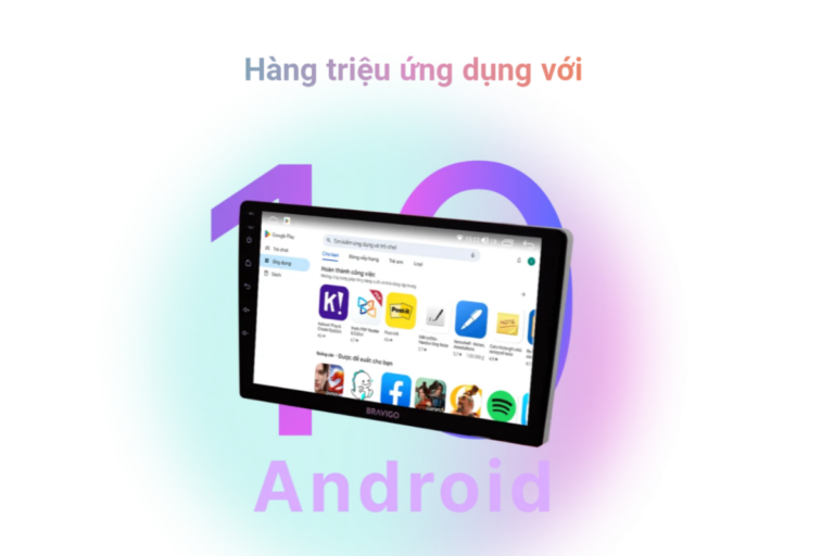 Màn Hình Android BRAVIGO PRO 2 Cho Ô Tô Xe Hơi - Ảnh 6
