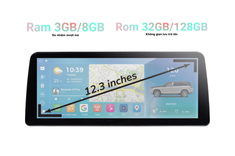 Màn Hình Android BRAVIGO PROTECH AIO Cho Ô Tô Xe Hơi - Ảnh 3
