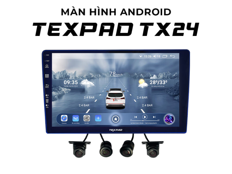 Màn Hình Android Texpad cho ô tô xe hơi giá bao nhiêu? Bảng giá chi tiết
