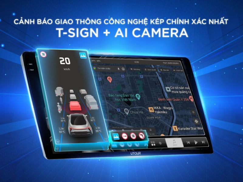 Màn hình android Utour cho ô tô xe hơi giá bao nhiêu? Bảng giá chi tiết