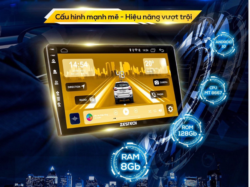 Màn hình android Zestech cho ô tô xe hơi giá bao nhiêu? Bảng giá chi tiết