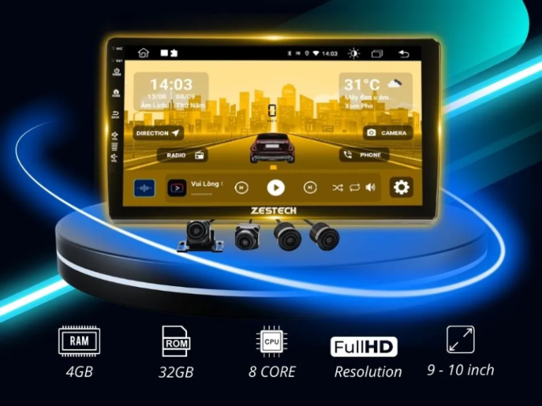 Màn Hình Android Zestech Z800+ Base Tích hợp Camera 360 - Ảnh 2