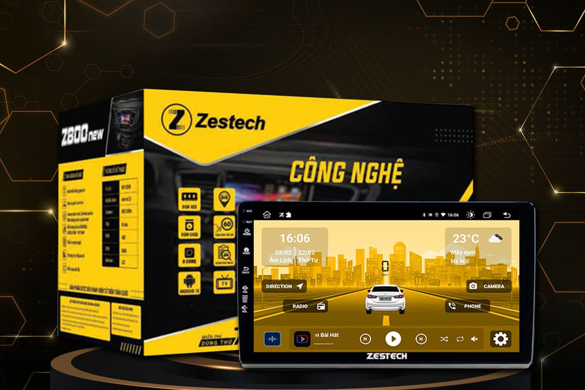 Màn Hình Android Zestech Z800 New Cho Ô Tô Xe Hơi