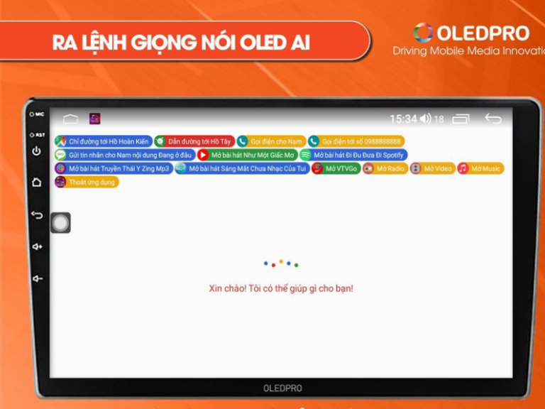 Màn Hình DVD Android OledPro A3 Platinum cho ô tô xe hơi - Ảnh 4