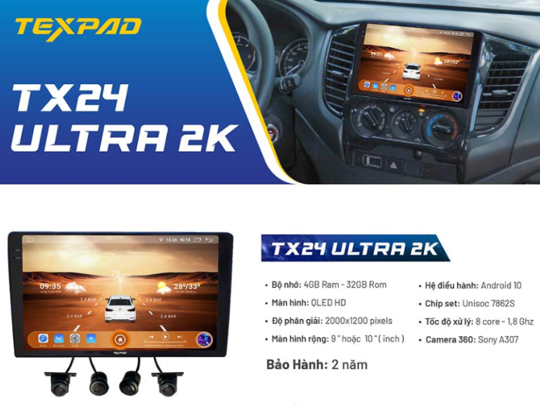 Màn Hình TexPad TX24 Ultra 2K Cho Ô Tô Xe Hơi - Ảnh 3