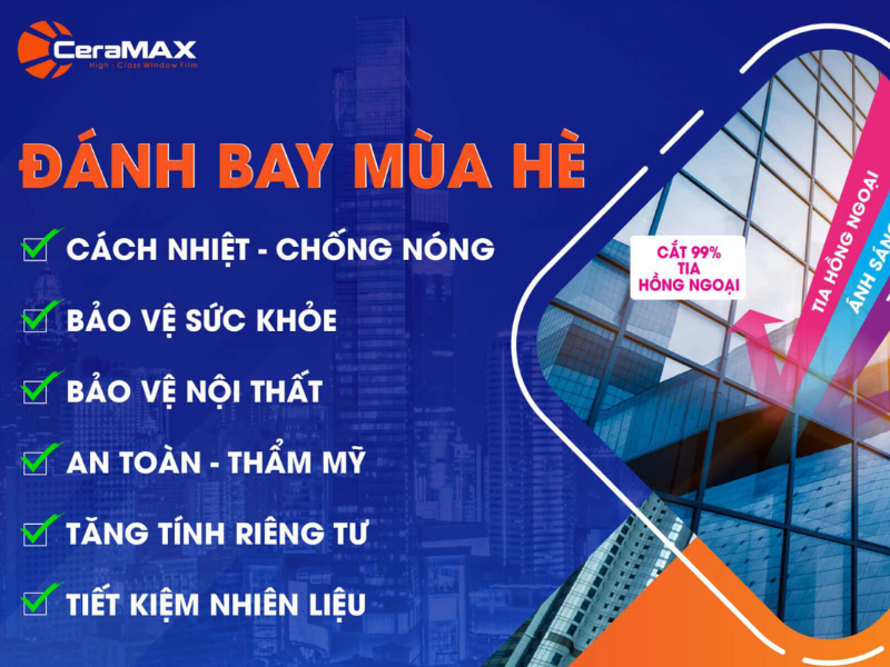 Phim cách nhiệt CeraMAX cho ô tô xe hơi có giá bao nhiêu? Bảng giá chi tiết