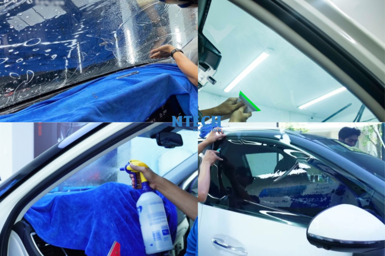 Phim cách nhiệt NTECH gói siêu cấp cho xe 7 chỗ - Ảnh 3