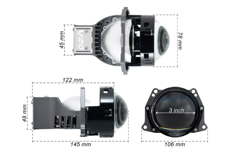 BI LED X-LIGHT V20 2023 9+1+1 CHO Ô TÔ XE HƠI - Ảnh 3
