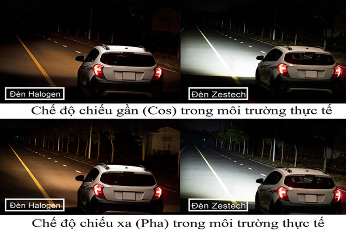 BI LED ZESTECH A8 NEW CHO Ô TÔ XE HƠI