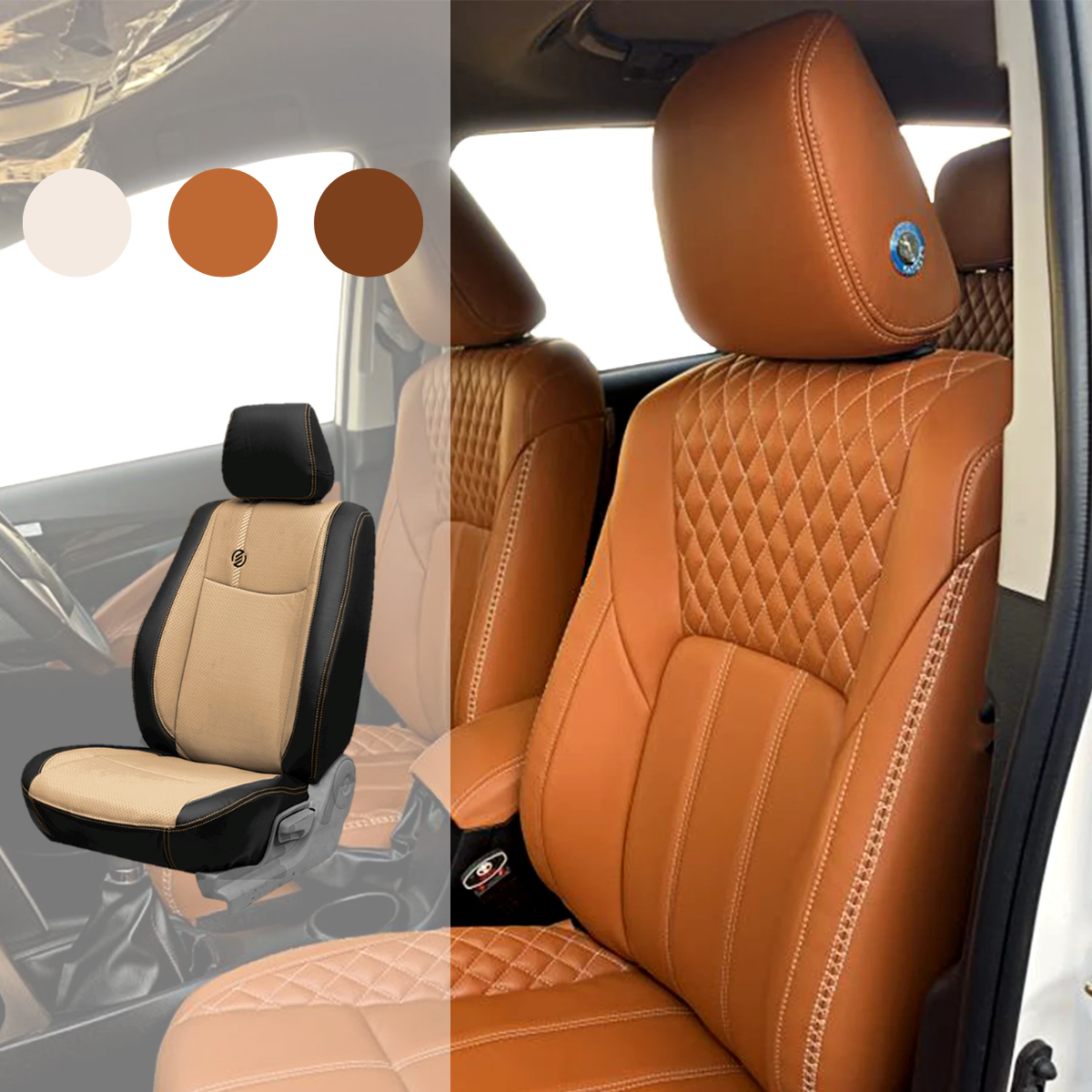 BỌC GHẾ DA CHO Ô TÔ LAND CRUISER