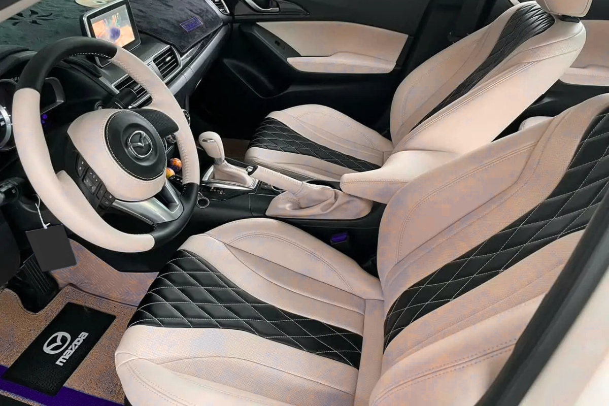 BỌC GHẾ DA Ô TÔ MAZDA 3 - MAY GHẾ DA XE HƠI CAO CẤP