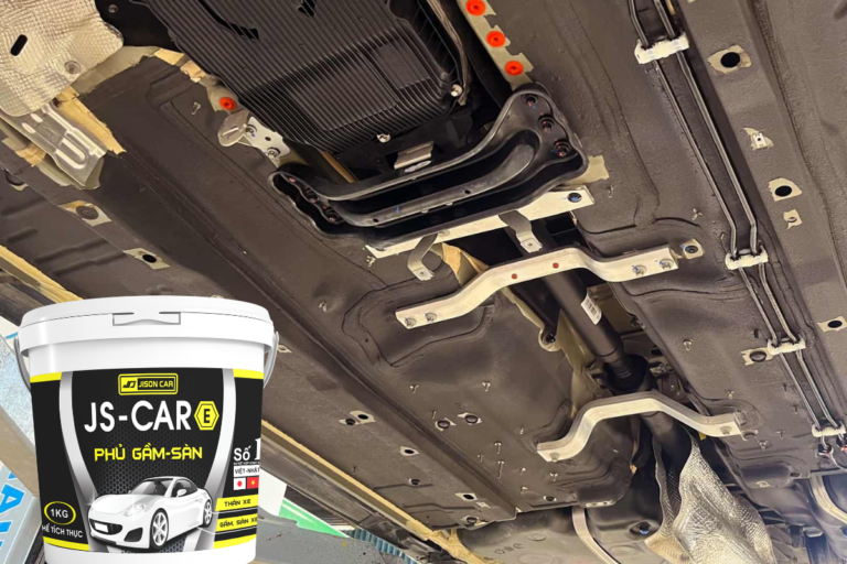 PHỦ GẦM Ô TÔ JS-CAR E - CÁCH ÂM CHỐNG RỈ SÉT - Ảnh 4