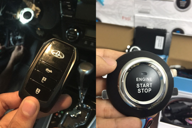 SMART KEY Ô TÔ TOYOTA CROSS - ENGINE START STOP - Ảnh 4
