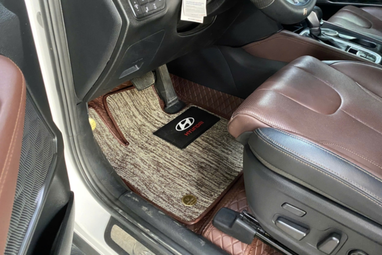 THẢM LÓT SÀN 5D Ô TÔ HYUNDAI SANTAFE - Ảnh 3