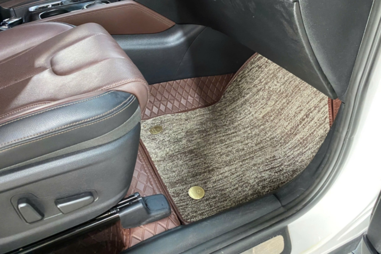 THẢM LÓT SÀN 5D Ô TÔ HYUNDAI SANTAFE - Ảnh 2