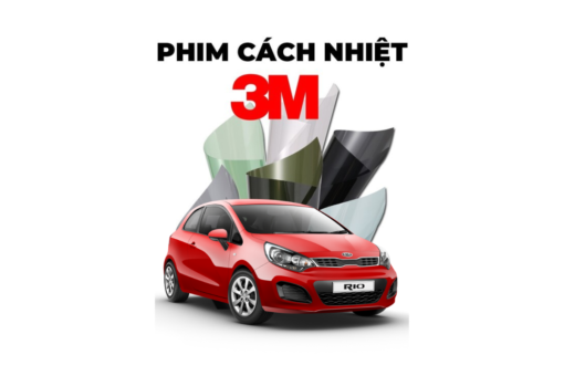 DÁN PHIM CÁCH NHIỆT XE KIA RIO – CHÍNH HÃNG 3M