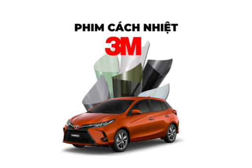 DÁN PHIM CÁCH NHIỆT XE TOYOTA YARIS – CHÍNH HÃNG 3M