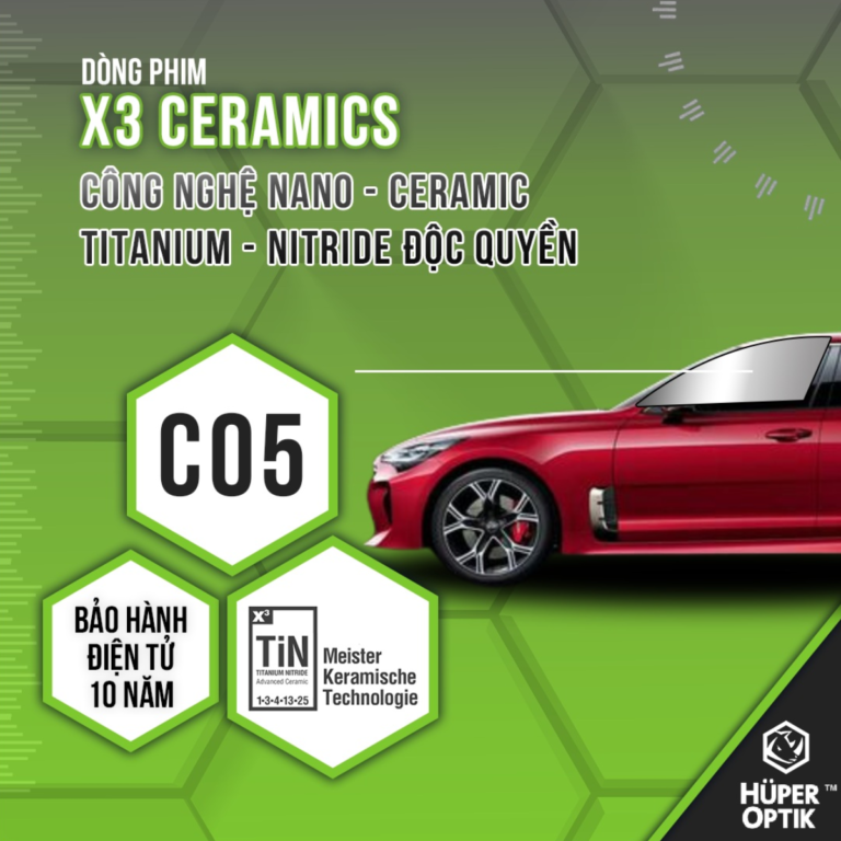 PHIM CÁCH NHIỆT HUPER OPTIK X3 CERAMICS CHO Ô TÔ - Ảnh 2