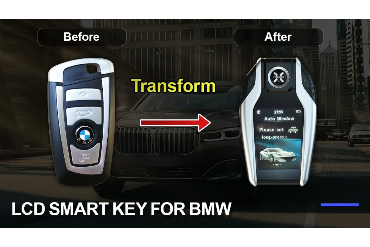 SMART KEY Ô TÔ BMW 530I – DISPALAY KEY LCD