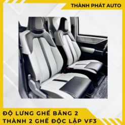 Độ Lưng Ghế Băng 2 Thành 2 Ghế Độc Lập Cho Xe VinFast VF3