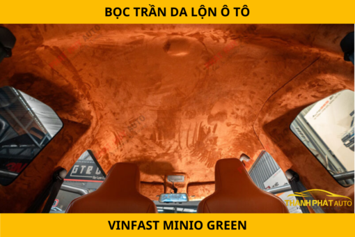 Bọc Trần Da Lộn Xe VinFast Minio Green