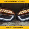 Đèn Xi Nhan LED 3D Trượt Cho Xe VinFast Minio Green