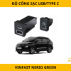 Độ Cổng Sạc USB/TYPE C Cho VinFast Nerio Green