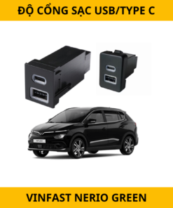 Độ Cổng Sạc USB/TYPE C Cho VinFast Nerio Green