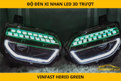 Độ Đèn Xi Nhan LED 3D Trượt Cho VinFast Herio Green