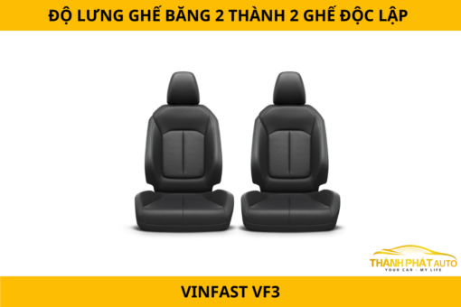 Độ Lưng Ghế Băng 2 Thành 2 Ghế Độc Lập Cho Xe VinFast VF3