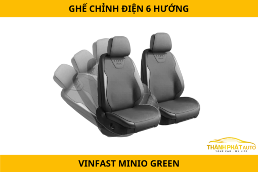 Ghế Chỉnh Điện 6 Hướng Xe VinFast Minio Green