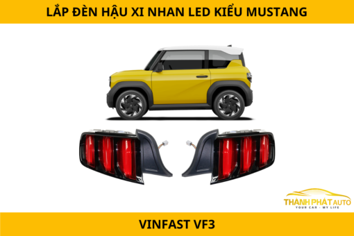 Lắp Đèn Hậu Xi Nhan LED Kiểu Mustang Cho Xe VinFast VF3