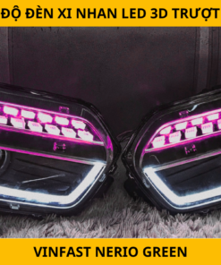 Lắp Đèn Xi Nhan LED 3D Trượt Cho VinFast Nerio Green