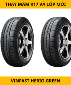 Thay mâm R17 Và Lốp Mới Cho VinFast Herio Green