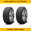 Thay mâm R17 Và Lốp Mới Cho VinFast Limo Green