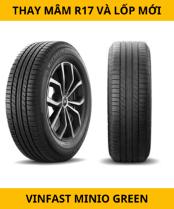 Thay mâm R17 Và Lốp Mới Cho Xe VinFast Minio Green