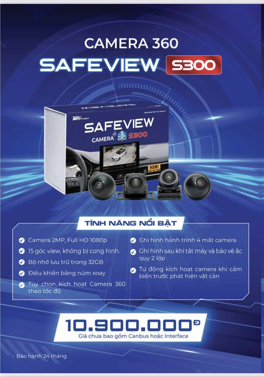 Camera 360 SAFEVIEW S300 Cho Ô Tô