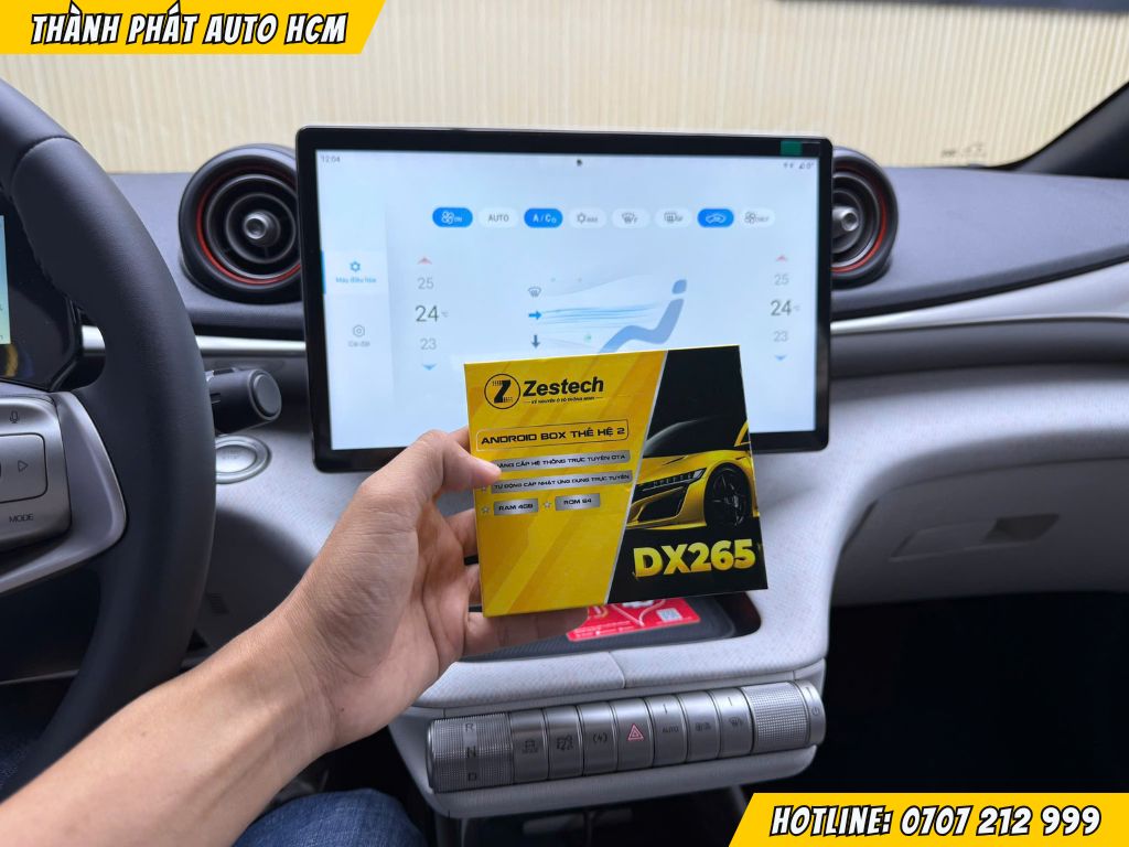 Android box DX265 cho xe điện BYD