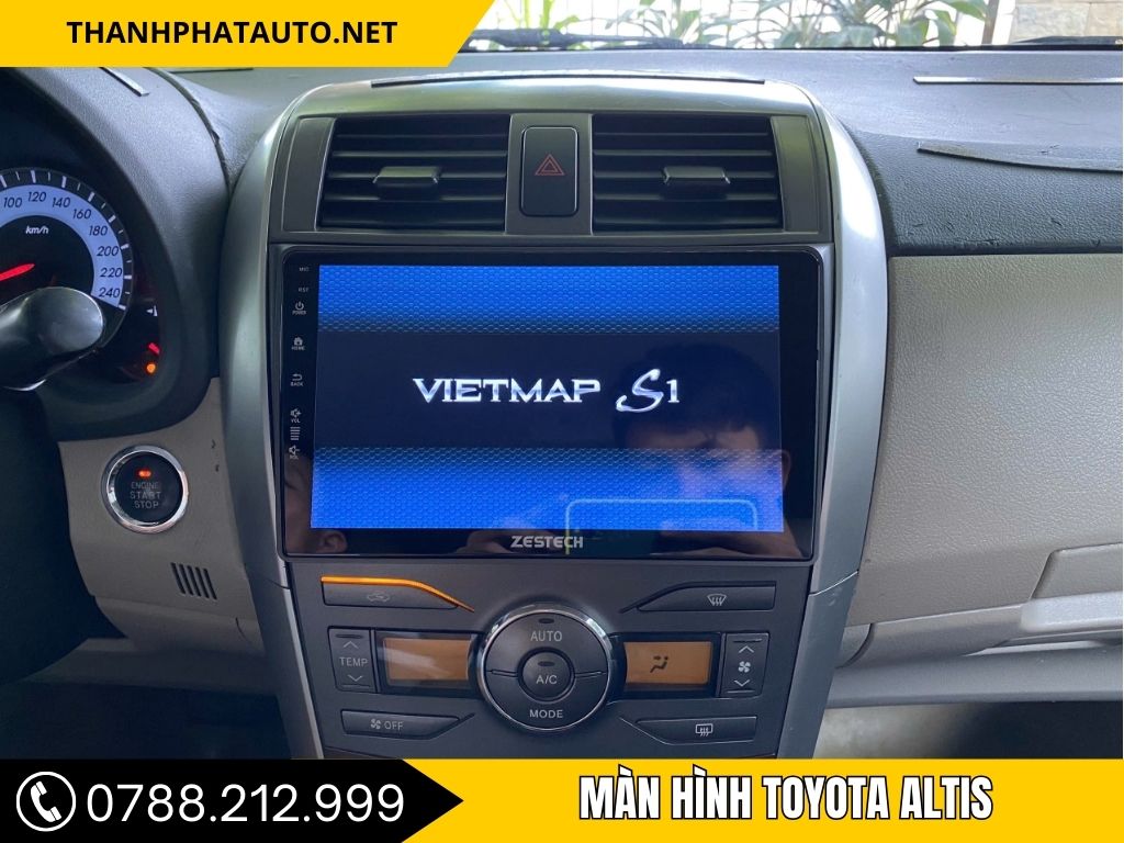 màn hình ô tô altis