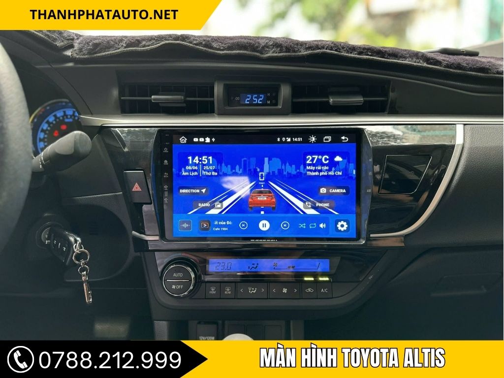 màn hình ô tô altis