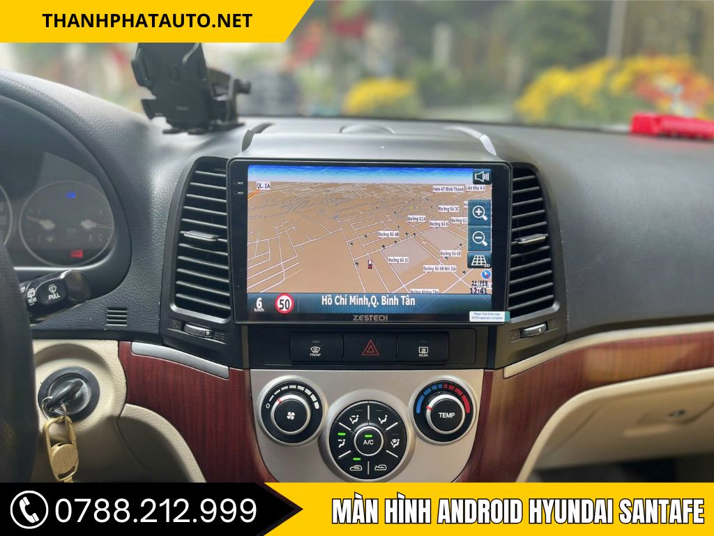Màn hình Android Hyundai Santafe 2007-2012