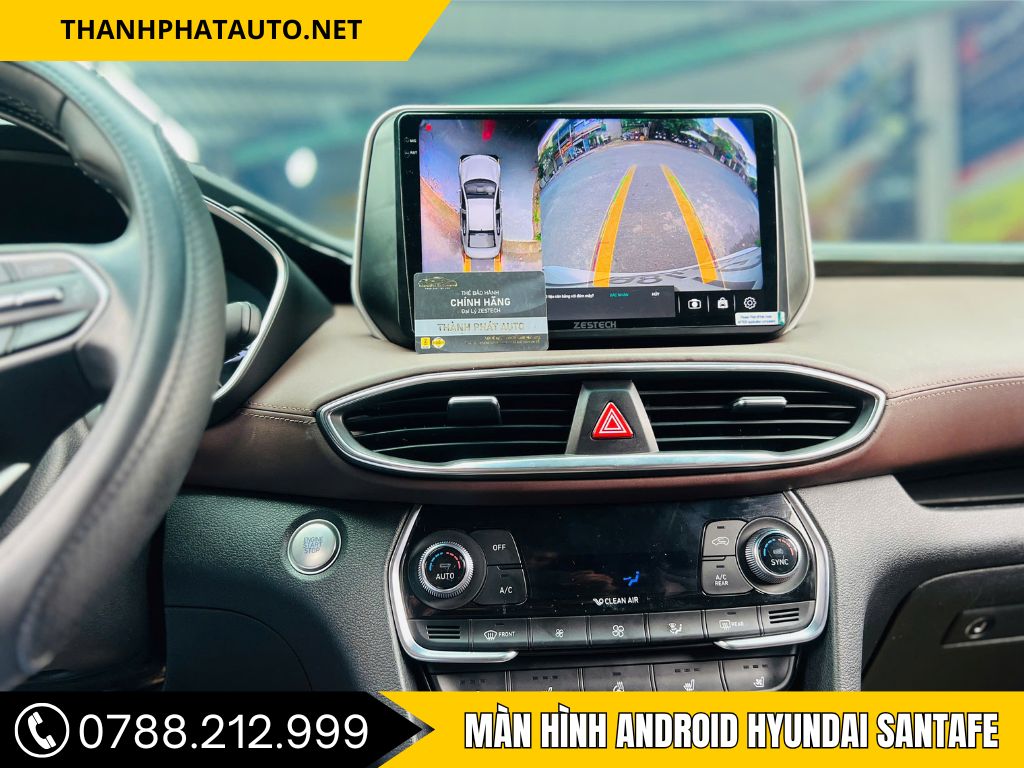 Màn hình Android Hyundai santafe