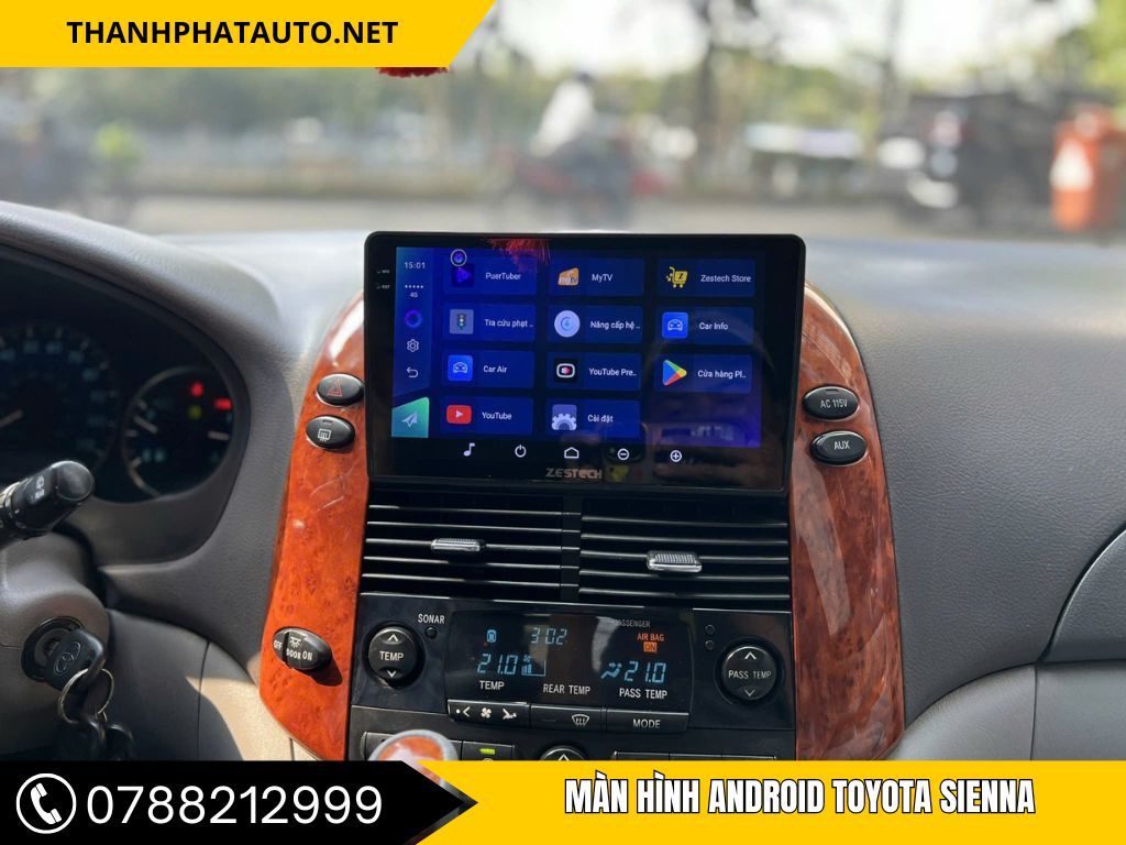 màn hình android toyota sienna