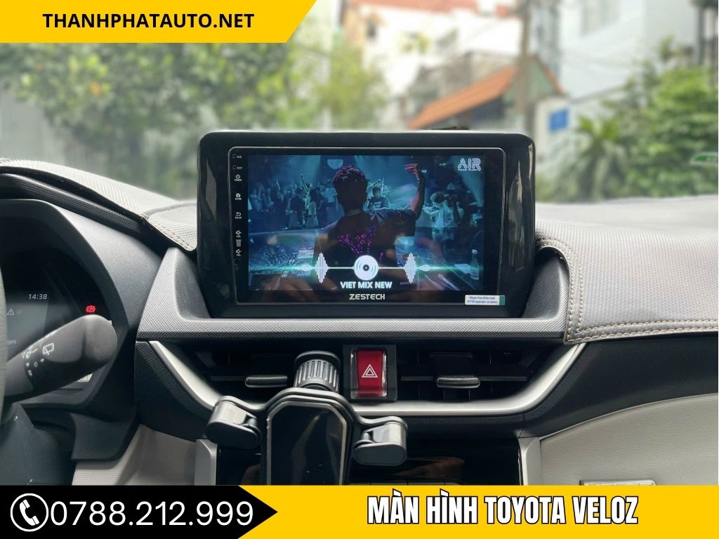 màn hình xe veloz