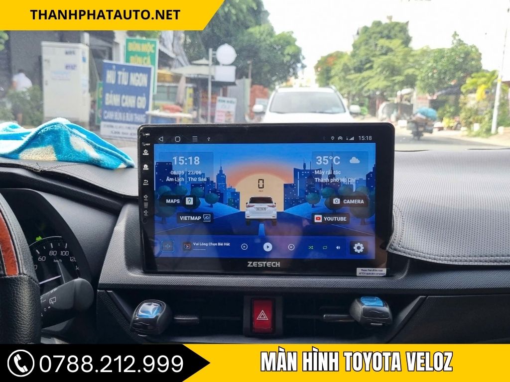 màn hình xe veloz